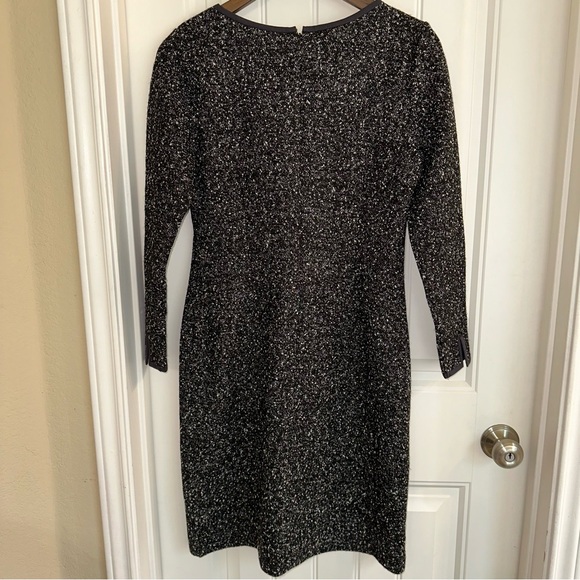 Talbots knit tweed black shift career dress women 4 - Picture 10 of 13